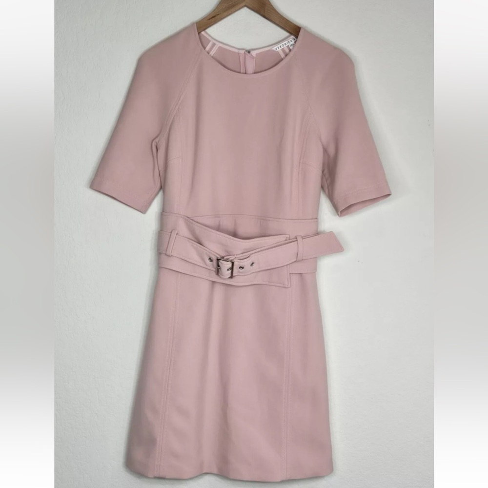 Veronica Beard Nora Pink Belted Dress Size 6 Womens